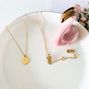 Kate Spade Mini Initial Pendant Necklace - A